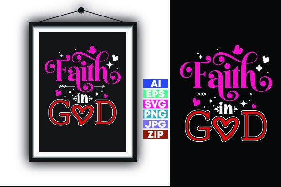 FAITH in GOD T-Shirt Designs for Crafting
