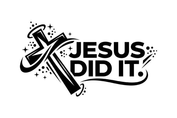 Jesus Did It Cross T-Shirt Design
