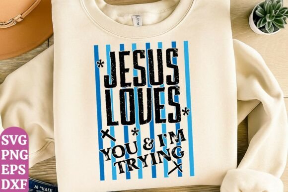 Jesus Loves Png for Cricut, T-Shirt Designs