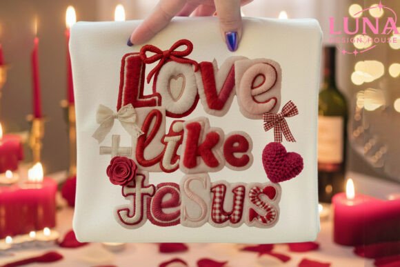 Latch Hook Yarn Love Like Jesus Vintage T-Shirt Designs