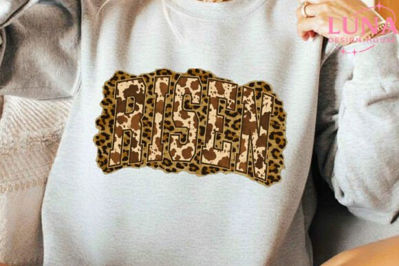 Risen Leopard Print PNG Christian Easter