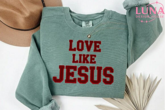 Velvet Love Like Jesus Yarn Valentine T-Shirt Designs